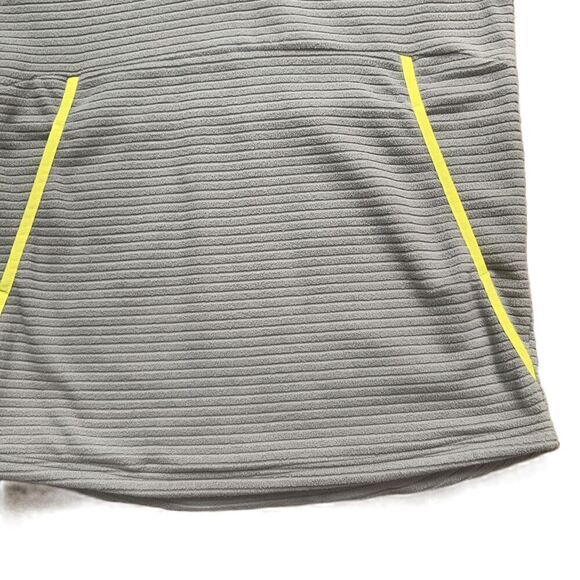 Xersion Grey Half-Zip Ribbed Texture Lightweight Breathable Hoodie Size Small - Picture 3 of 10